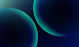 Three dimensional world dark blue circle background vector