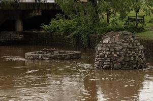 cleburne inundaciones cisternas primer plano foto