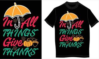 Autumn tshirt design vector