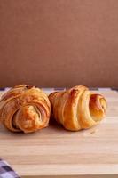 croissant on the table photo