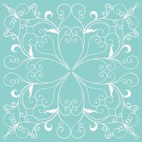 Soft blue and cream bohemian pattern. SOFT MODERN MONOGRAM PRINT vector