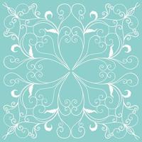 Soft blue and cream bohemian pattern. SOFT MODERN MONOGRAM PRINT vector