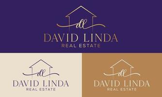 Building and Construction real estate logo design  Vector