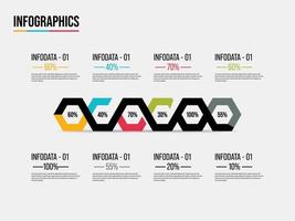 colección de elementos infográficos de negocios diseño vectorial de visualización de datos sobre fondo blanco. vector