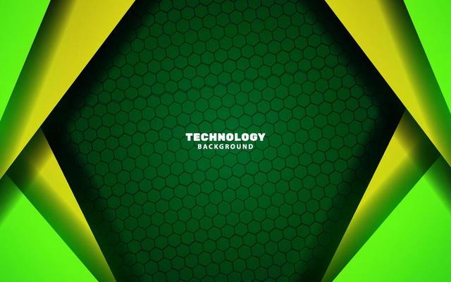 Abstract technology modern green color background futuristic
