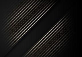 Luxury Stripes Golden Lines Diagonal Overlap on Black Background with Copy Space for Text vector