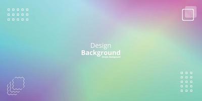 simple holographic gradient background in bright colors. Colorful banner template vector