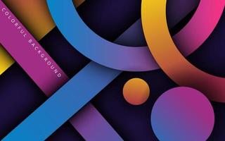 modern abstract colorful gradient circle shaape overlap layers background. eps10 vector