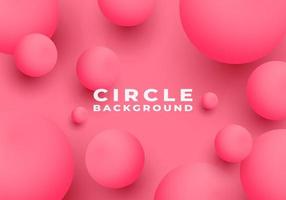Abstract 3D Sphere Cluster Realistic Bubbles Shape Pink Background with Copy Space for Text vector