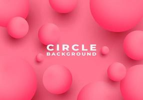 Abstract 3D Sphere Cluster Realistic Bubbles Shape Pink Background with Copy Space for Text vector