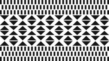 Simple tribal pattern in black and white vector