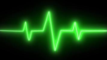 símbolo de linha de batimento cardíaco de ritmo rápido néon colorido, pulso de batimento cardíaco, símbolo de linha de batimento cardíaco de néon, ekg, ecg. video