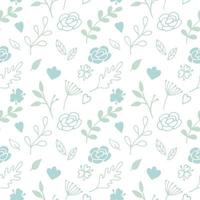 Seamless pattern with floral background, wallpaper vector