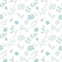 Seamless pattern with floral background, wallpaper vector