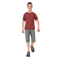 Young tall boy 3d modelling png