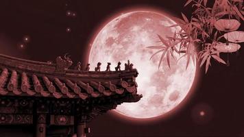 Full moon, Mid Autumn festival, Chinese culture, China video