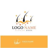 Hair treatment logo hair transplantation logo,removal logo vector image design illustration