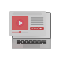 3D Isolated Ads Promotion Icon png