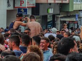 mugardos, a coruna, galicia, españa pulpo fiesta 14-07-2018 foto