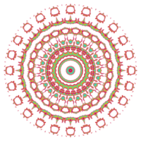 Abstract mandala pattern with round shape png