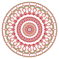 padrão de mandala abstrata com forma redonda png