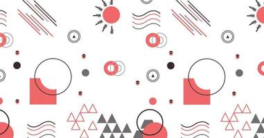 Geometrical background with flat shapes vector