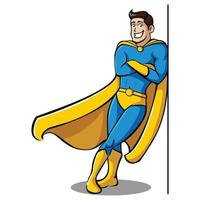 Superhero vector character illustration