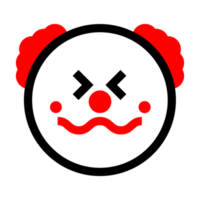 Cute Clown Emoticon png