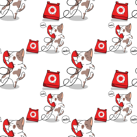 cat cartoon character pattern png