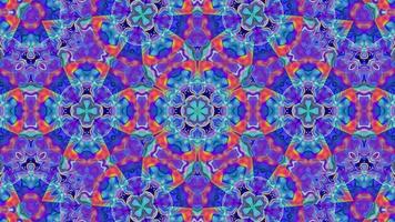 Abstract glowing multicolored background with rays and particles video