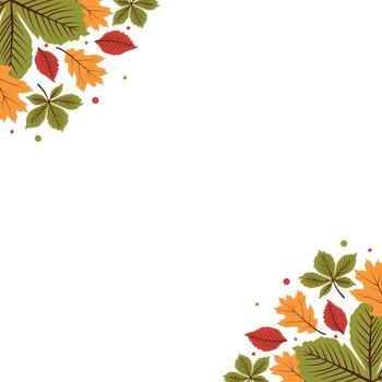 Autumn Pattern Template vector