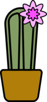 eenvoud cactus fabriek vlak ontwerp. png