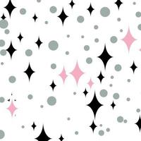 cute star flower abstract background pattern vector