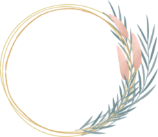 Dried flower frame png