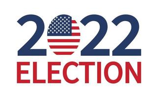 Day of mid-term elections. Vote 2022 USA, banner design. Political election campaign vector