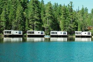 Russia, village of Vydrino, September 12, 2022 , Warm lakes hotels on the water photo