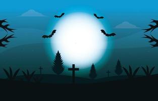 Halloween hand drawn illustration vector background design