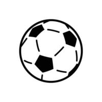 plantilla de diseño de vector de icono de balón de fútbol en fondo blanco