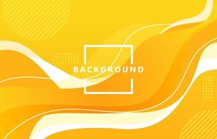 vector illustration modern abstract orange and yellow fluid background