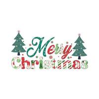 Merry Christmas - Xmas calligraphy phrase for Christmas. Hand drawn lettering for Xmas greetings cards, invitations. Good for t-shirt, mug, scrap booking, gift, printing press. Holiday quotes. vector