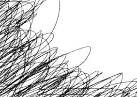 Abstract black pencil sketch on background vector