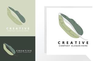 Leaf Logo Design, Vector With Other Styles, Illustration Set Collection Of Leaf Types