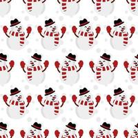 Merry Christmas seamless pattern home decoration design. Cartoon Santa, Christmas tree, Christmas leaves, cute wallpaper. Ornaments vector illustrations background