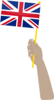 drapeau britannique dessiné à la main, livre sterling dessiné à la main png