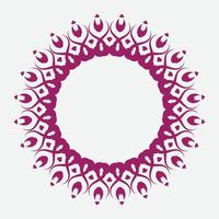 Elegant retro floral frame. Design template for banner, card, invitation, label, emblem etc. Linear vintage vector illustration.