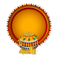 dhanteras celebrazione e contento Diwali celebrazione bandiera con oro moneta png