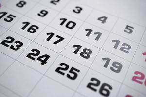 calendario para registrar citas y eventos foto