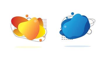 liquid abstract shapes. vector background illustration .