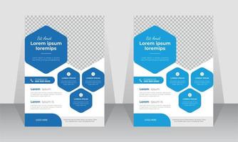 Medical healthcare or business flyer design template a4 size. health and doctor leaflet design annual report, poster for printing. vector