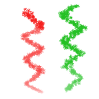 ligne rugueuse vert rouge sur une carte de Noël de fond png